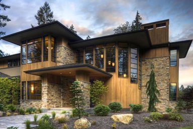 Stone & Glass Modern Home