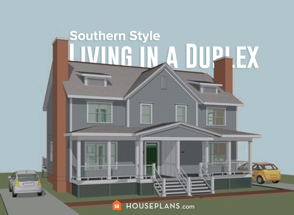 Top 10 Duplex Plans That Look Like Single-Family Homes Houseplans Blog ...