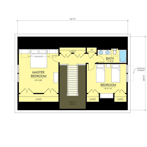 Cape Cod Plan Under 2,000 Square Feet