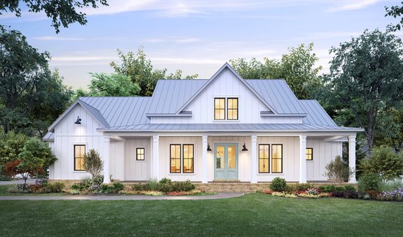 How I Built My Modern Farmhouse Plan in Arkansas - Houseplans Blog ...