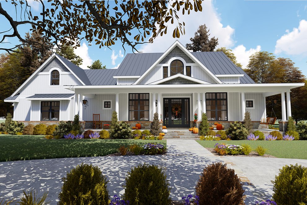 New Southern House Plans Blog, Free Ranch Style House Plans Wrap Around Porch