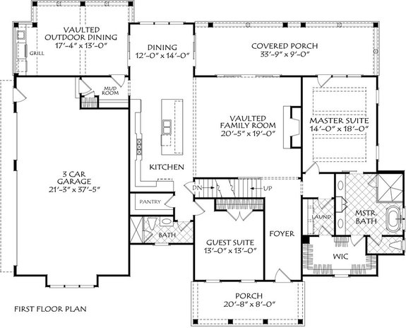 Modern Farmhouse Plan 927-1013 - Main Floor Plan