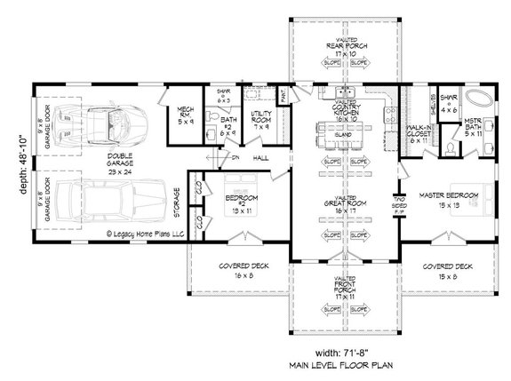 New Country Corner Lot Plan