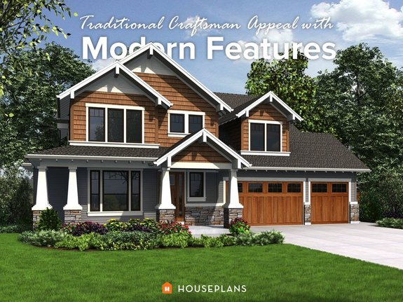 Style Focus: Modern Craftsman House Plans