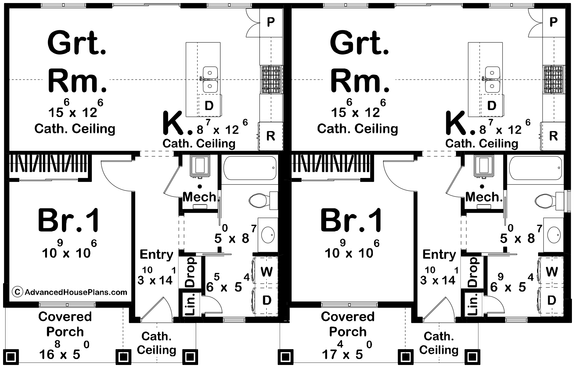 Multifamily Plan with Country Charm