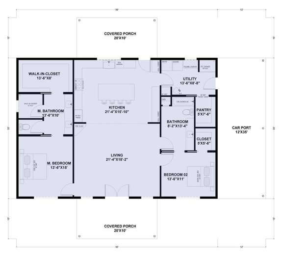 Uncomplicated Floor Plan