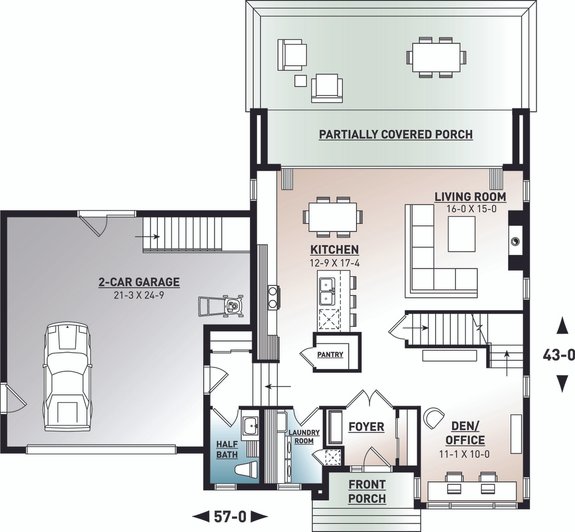 Modern House Design with Private Balcony