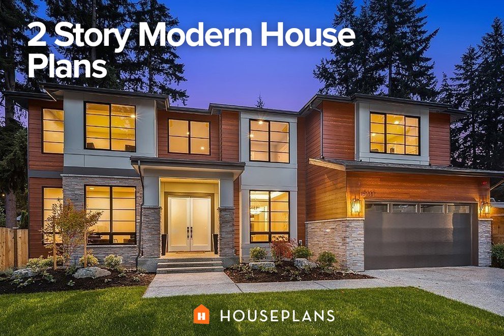 2 Story Modern House Plans Houseplans