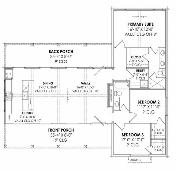 Sleek Farmhouse Plan