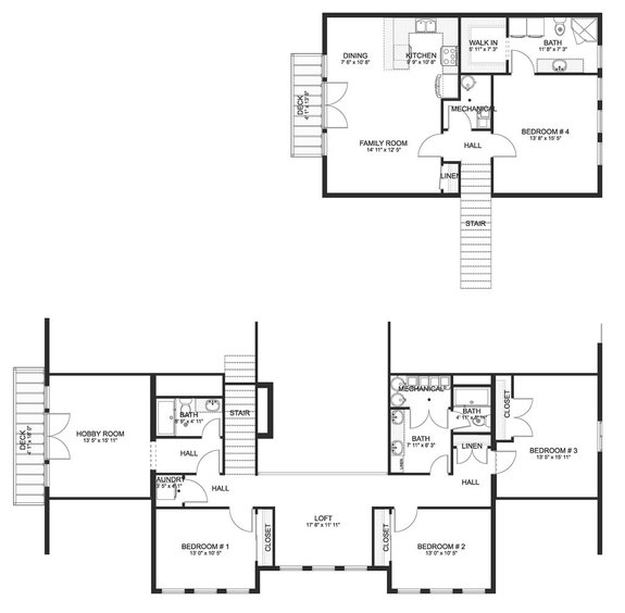 6 Bedroom House Plans