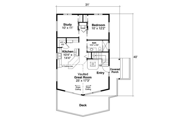 Open Concept Modern Cabin Floor Plans