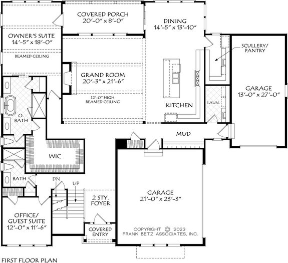 Five Bedroom Traditional Plan