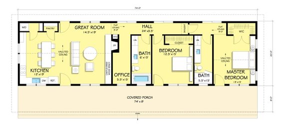 Featured image of post Simple One Story House Plans - This is also an open ended style house plan.