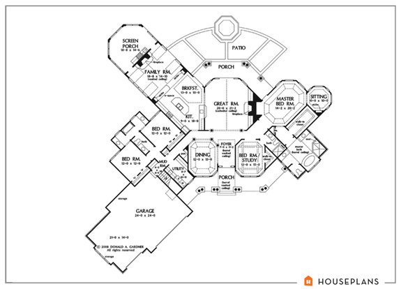 Standout 4 Bedroom 3 Bath House Plans by Don Gardner - Houseplans Blog ...