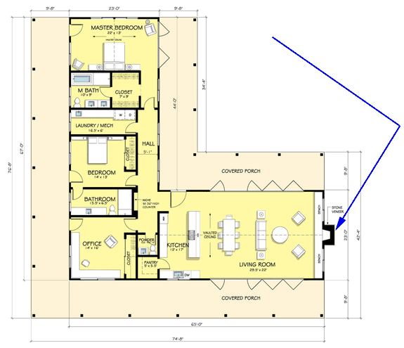Home Plan 10x12m 3 Bedrooms - SamHousePlans