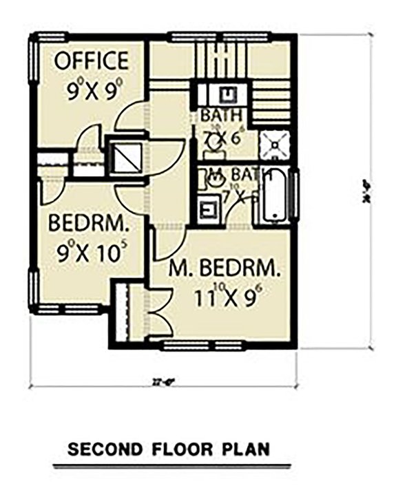 Two Bedroom Plan with Office