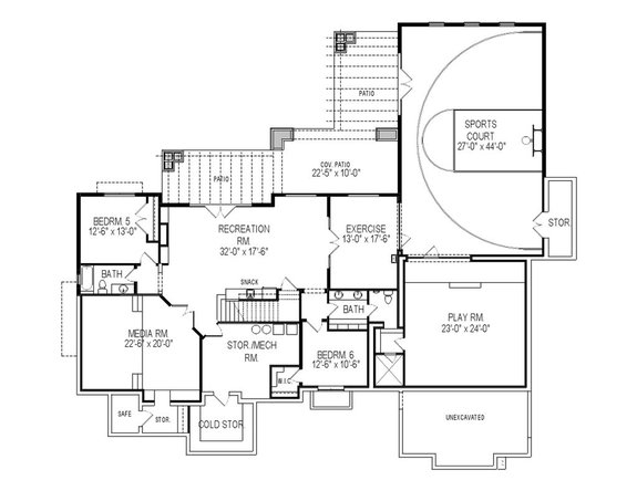 6 Bedroom House Plans
