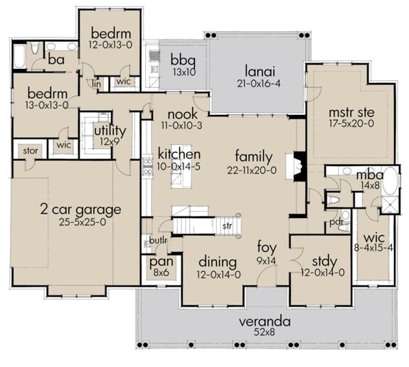 Ranch House Plans With Open Floor