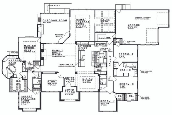 Accessible Ranch House Plan