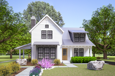 Farmhouse Style Corner Lot House Plans