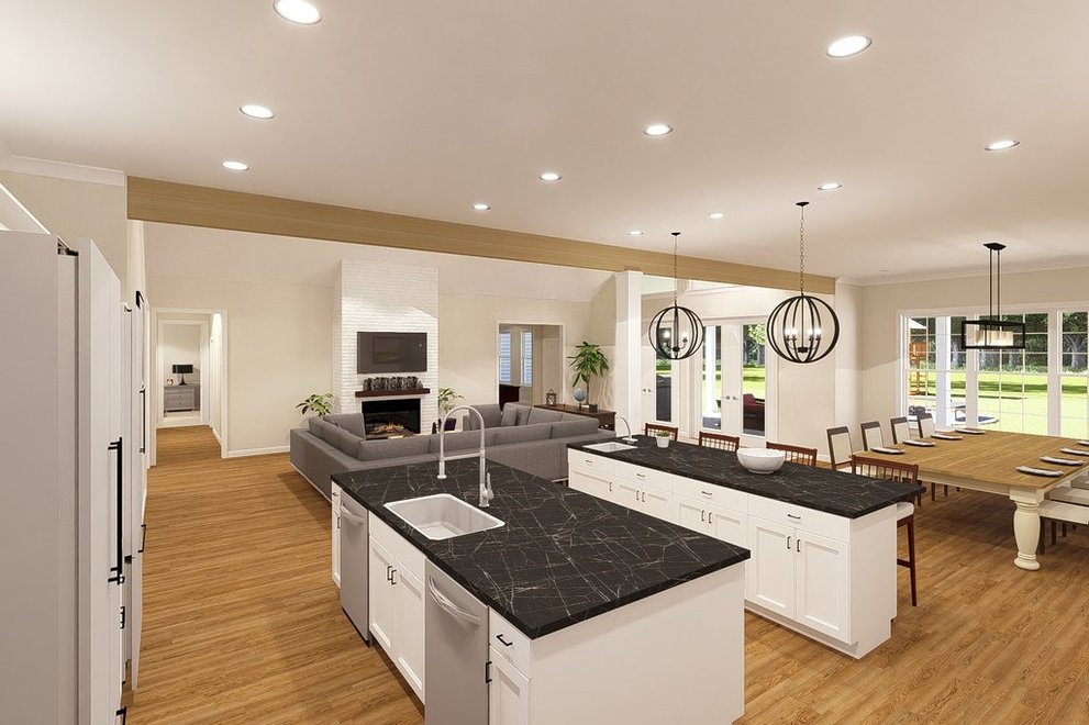 Double Island Kitchen Floor Plans