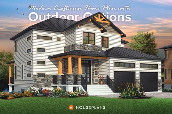 Style Focus: Modern Craftsman House Plans
