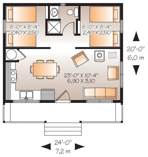 The Best 2 Bedroom Tiny House Plans - Houseplans Blog - Houseplans.com