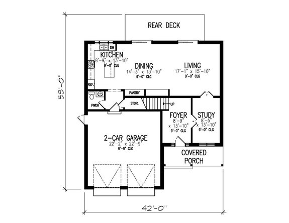 4 Bedroom Farmhouse Plan with an Office