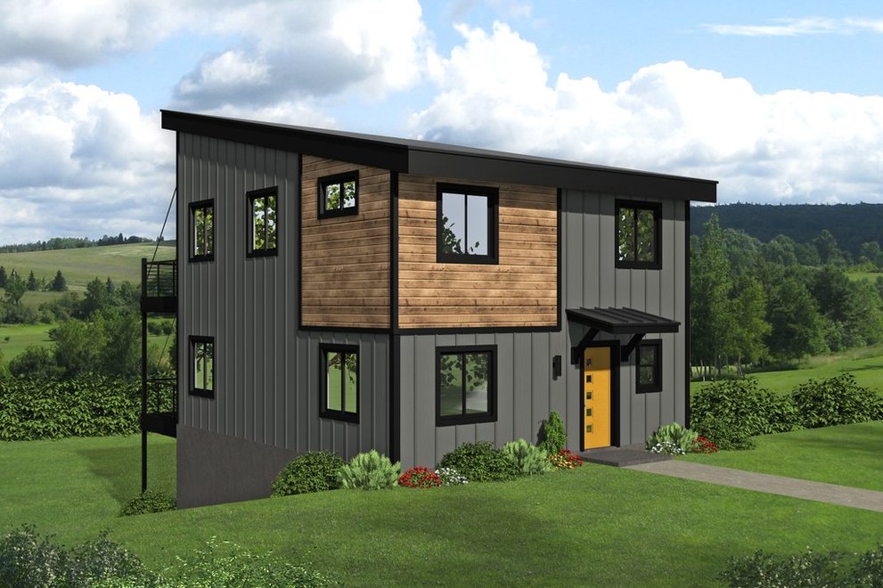 Two Blockhouse Two Storey Modern House Designs