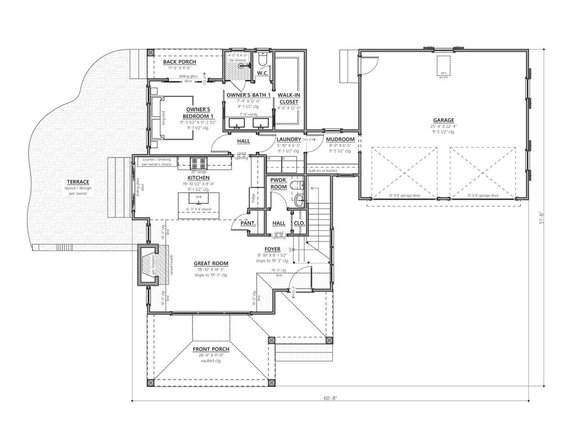 Two-Bedroom Craftsman Plan