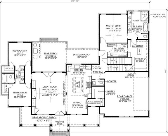 Modern Farmhouse Plan with Optional Basement
