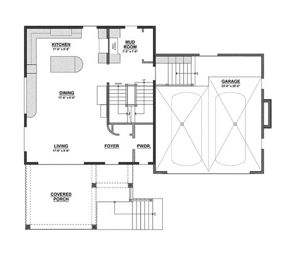 Contemporary House Plan with Open Layout