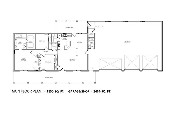 Farmhouse with Covered Porch