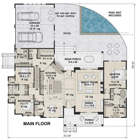 Open Concept Ranch Floor Plans