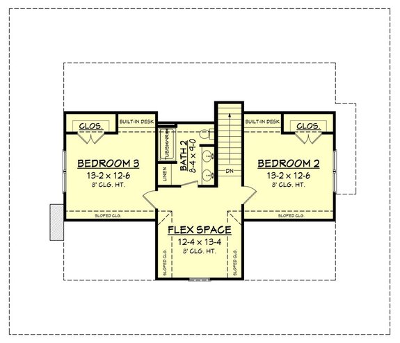 Practical and Cool: 1.5 Story House Plans