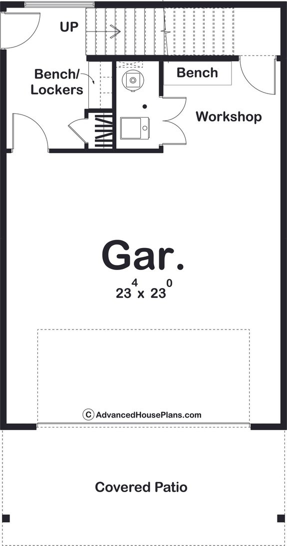 Modern Garage Apartment Plan