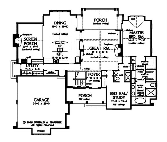 Walkout Basement House Plans with Photos from Don Gardner