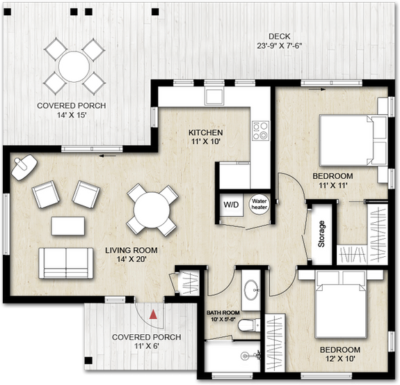 Small Cottage House Plans with Modern Open Layouts - Houseplans Blog ...