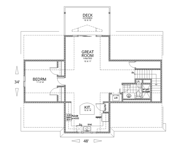 Classic Garagedominium Plan