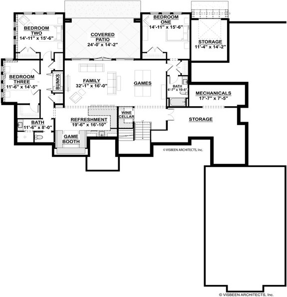 Ranch Design for Sloping Lot