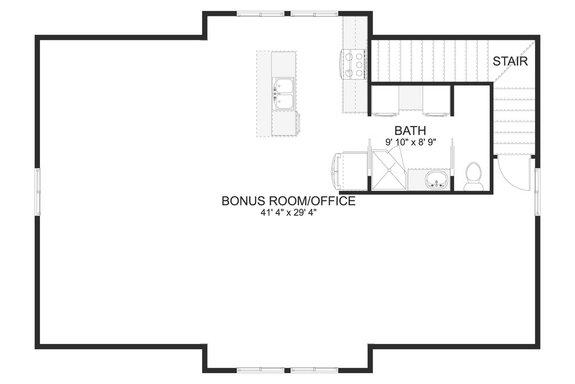 RV Garage Plan with Bonus Room