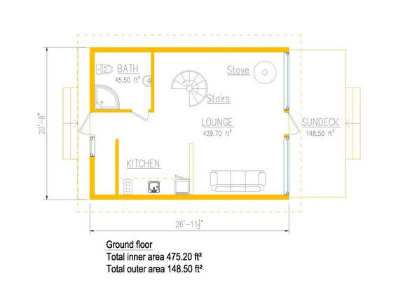 A-Frame Lake House Plan