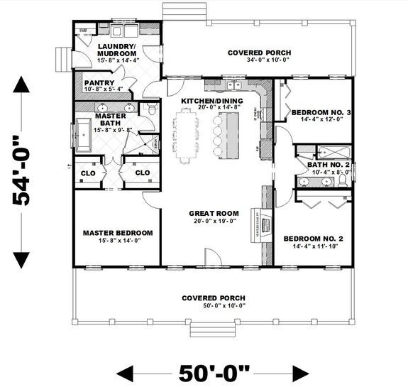 New House Plan with Big Pantry