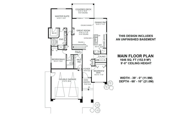 Prairie Plan for Narrow Lot