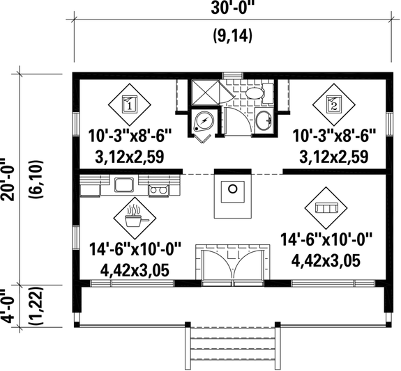 Modern Tiny House Plan