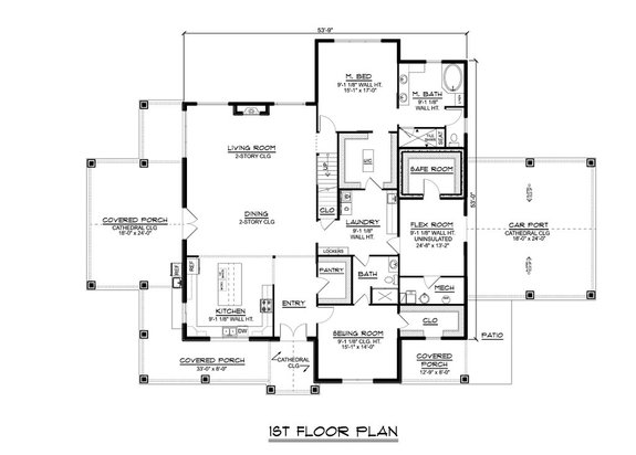 Barndominium Style House Plan