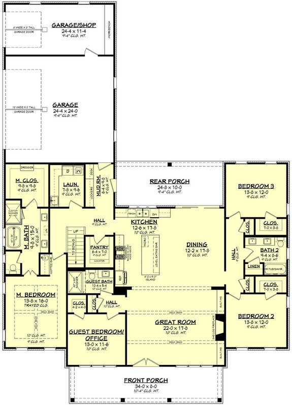 Stunning Four-Bedroom Plan