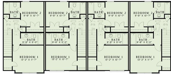 French Country Fourplex