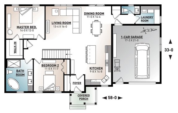 Open Concept Ranch Floor Plans