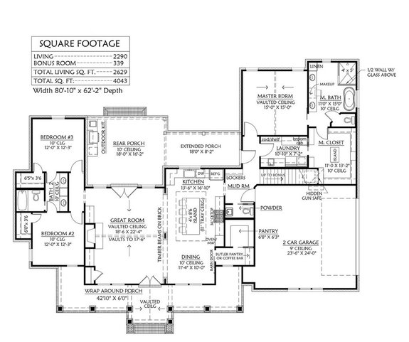 House Plan Design - Big Small Homes: 2,200 Sq. Ft. House Plans